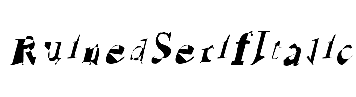 Ruined Serif Italic  नि: शुल्क फ़ॉन्ट्स डाउनलोड