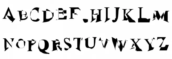 Ruined Serif Font Litere mari