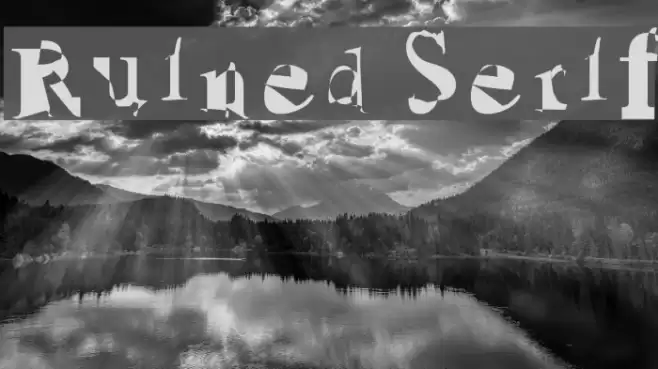 Ruined Serif Font examples