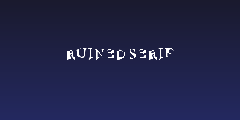 Ruined Serif Social Header