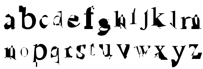 Ruined Serif Font LOWERCASE