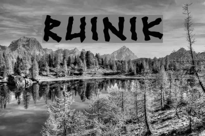 Ruinik Font examples