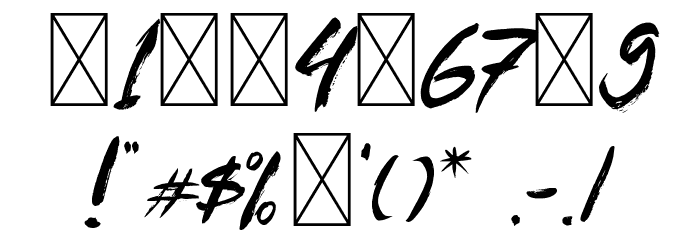 RujackRegular Font OTHER CHARS