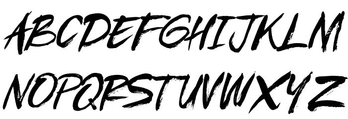RujackRegular Font LOWERCASE