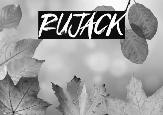 Rujack Font examples