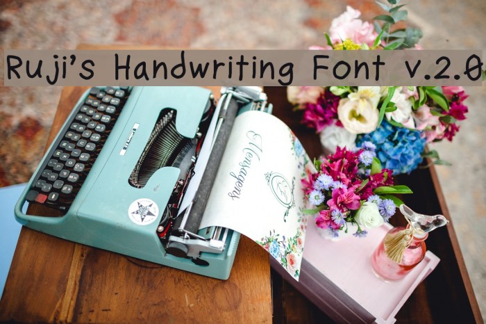 Ruji's Handwriting Font v.2.0 Font examples