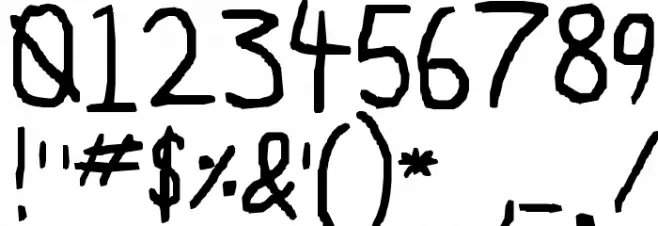 Ruji's Handwriting Font Font OTHER CHARS