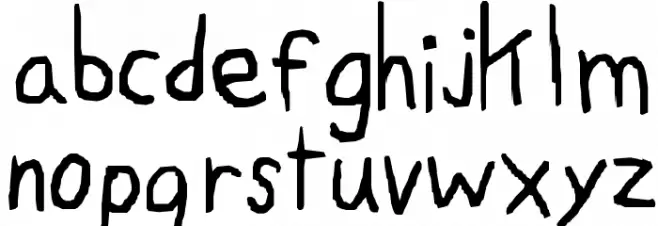 Ruji's Handwriting Font 字体 小写