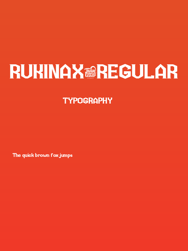 Rukinax-Regular Poster