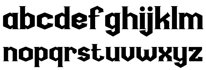 Rukinax-Regular Font LOWERCASE