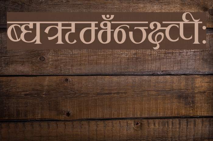 Rukmini Font examples