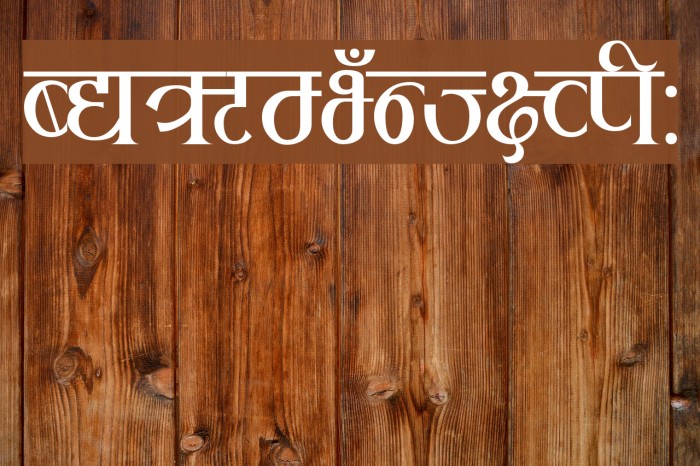 Rukmini Font examples