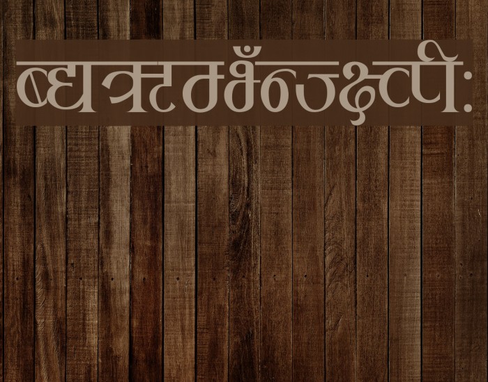 Rukmini Font examples