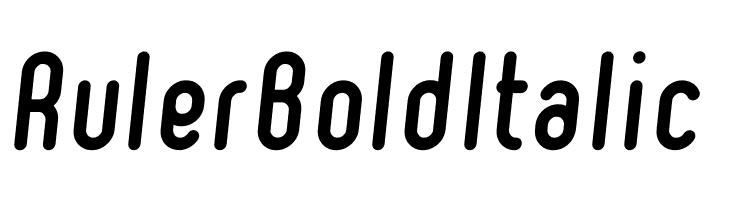 Ruler Bold Italic  免费字体下载