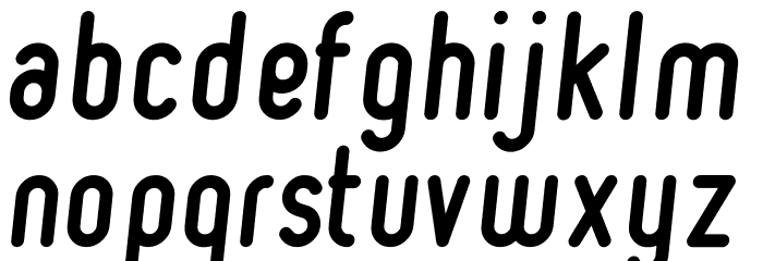 Ruler Bold Italic Font LOWERCASE