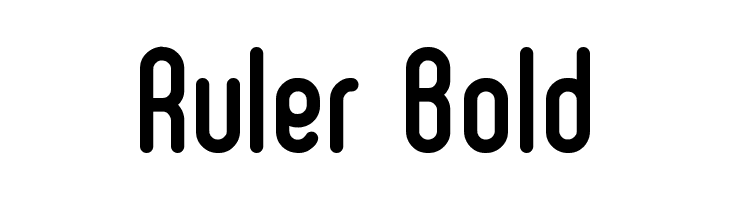 Ruler Bold Font