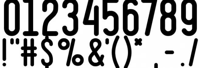 Ruler Bold Font OTHER CHARS