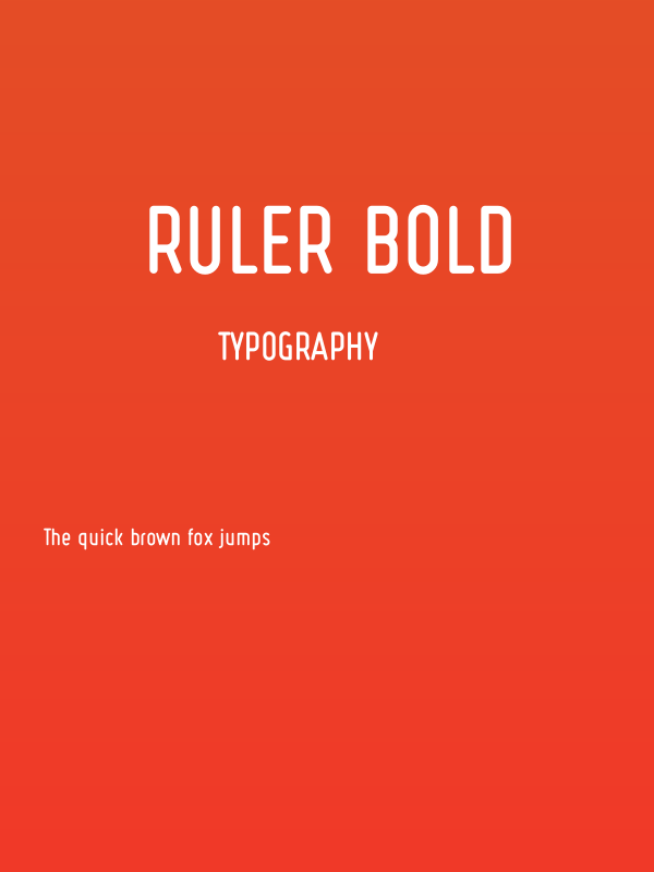 Ruler Bold Poster