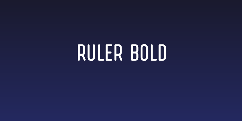 Ruler Bold Social Header