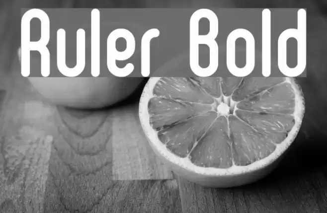 Ruler Bold Font examples