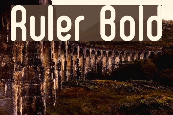 Ruler Bold Font examples