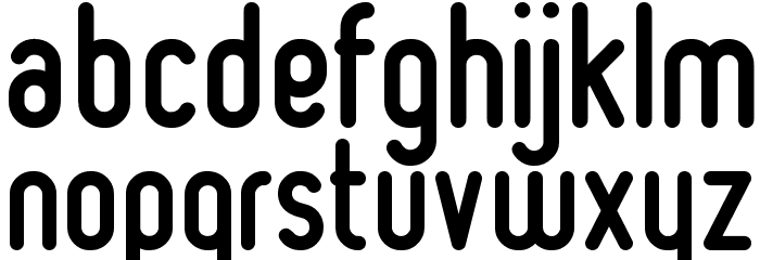 Ruler Bold Font LOWERCASE