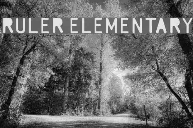 Ruler Elementary Font examples