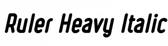 Ruler Heavy Italic  les polices de caractères gratuit tlcharger
