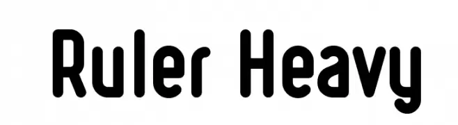 Ruler Heavy  フリーフォントのダウンロード