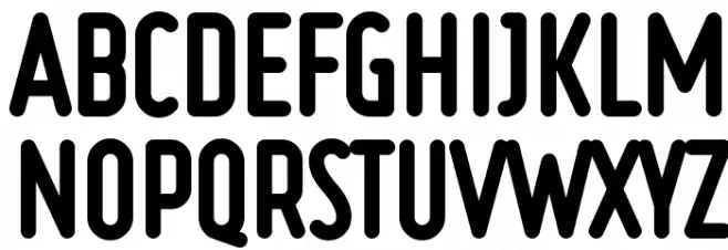 Ruler Heavy Schriftart Groß