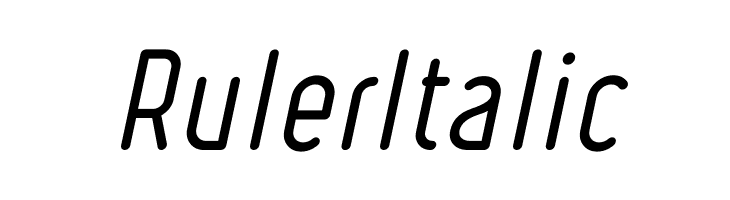 Ruler Italic  フリーフォントのダウンロード