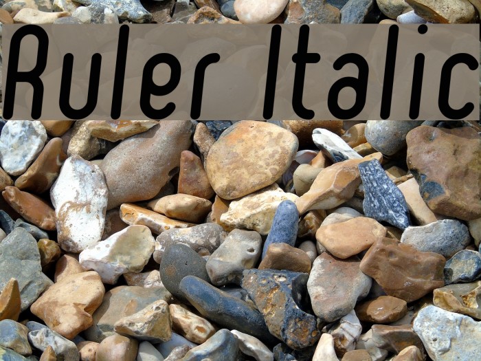 Ruler Italic Example 2