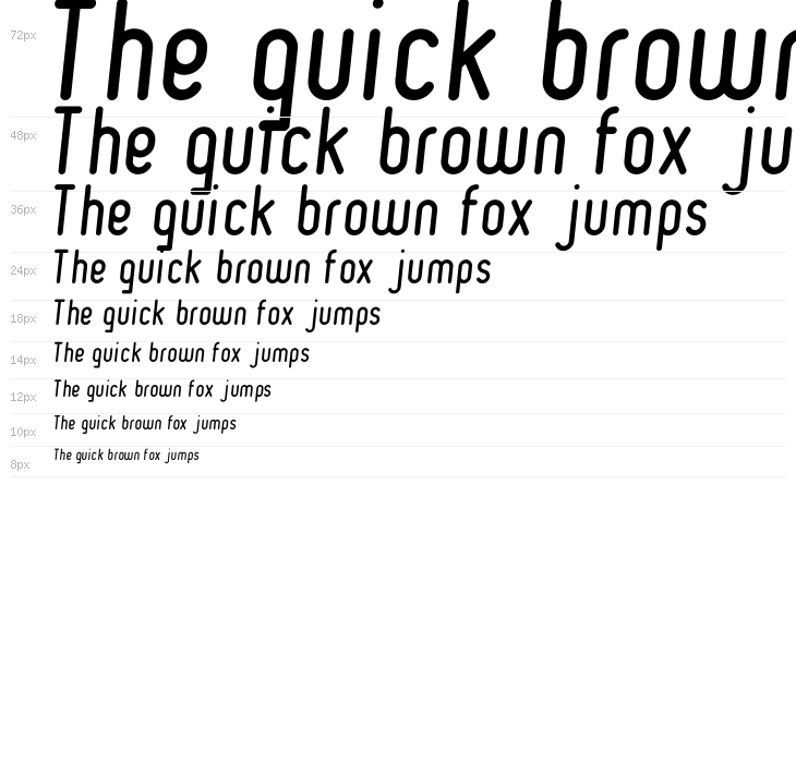 Ruler Italic Waterfall