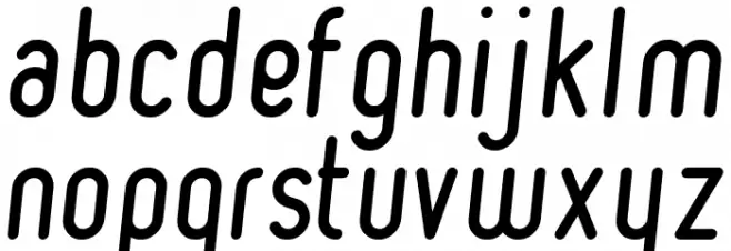 Ruler Italic Schriftart Kleinbuchstaben
