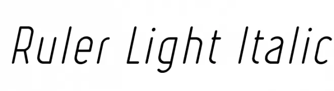 Ruler Light Italic  les polices de caractères gratuit tlcharger