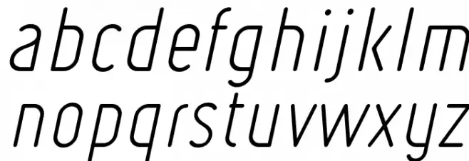 Ruler Light Italic Polices MINUSCULES
