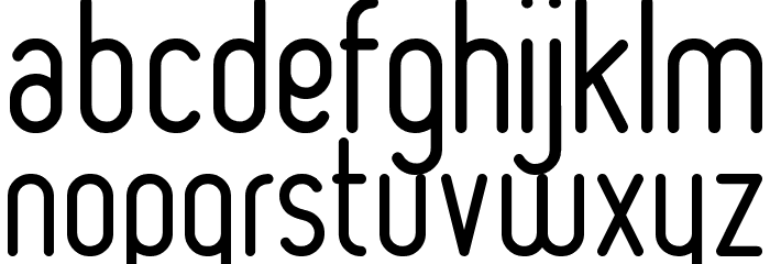 Ruler Light Font LOWERCASE