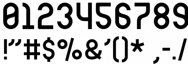 Ruler Modern Font OTHER CHARS