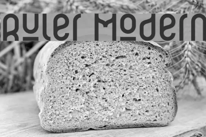 Ruler Modern Font examples