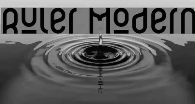 Ruler Modern Font examples