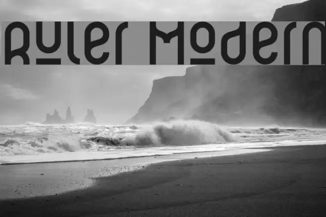 Ruler Modern Font examples
