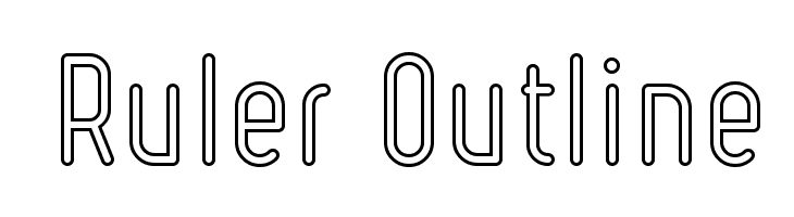 Ruler Outline  Frei Schriftart Herunterladen