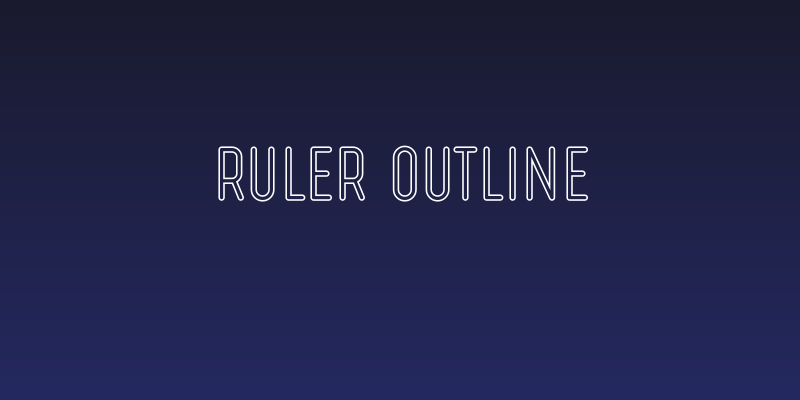 Ruler Outline Social Header