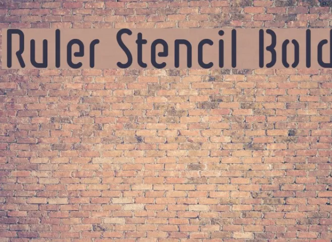 Ruler Stencil Bold Example 2