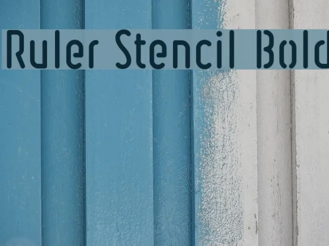 Ruler Stencil Bold Example 3