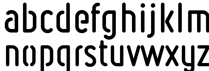 Ruler Stencil Bold Font LOWERCASE