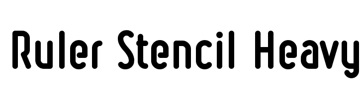 Ruler Stencil Heavy  Fuentes Gratis Descargar