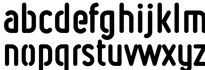 Ruler Stencil Heavy Font LOWERCASE
