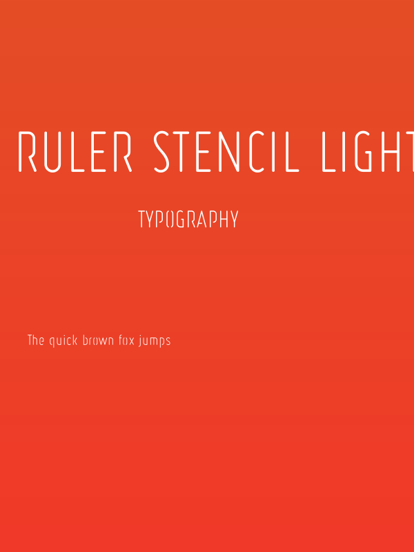 Ruler Stencil Light Poster
