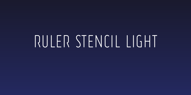 Ruler Stencil Light Social Header